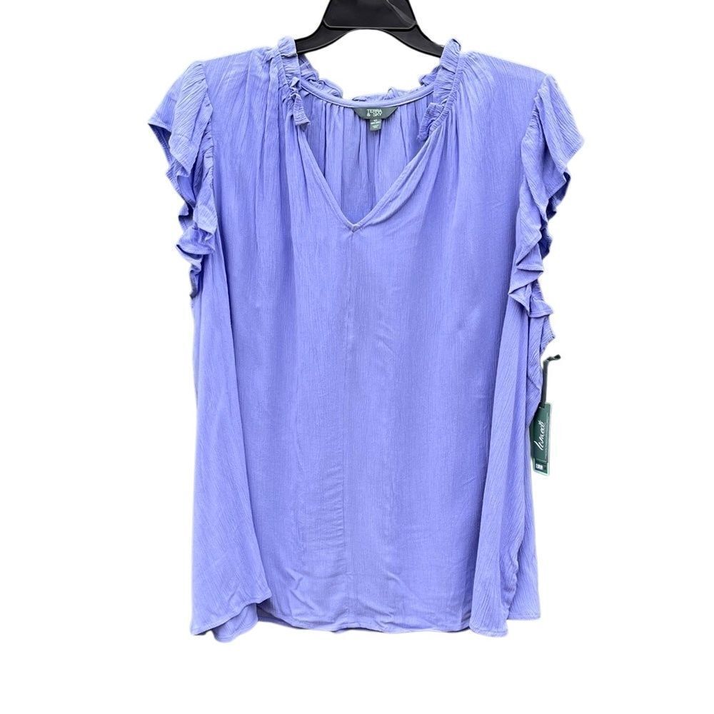 Women's Flutter Sleeve Blouse Shirt Size 4X